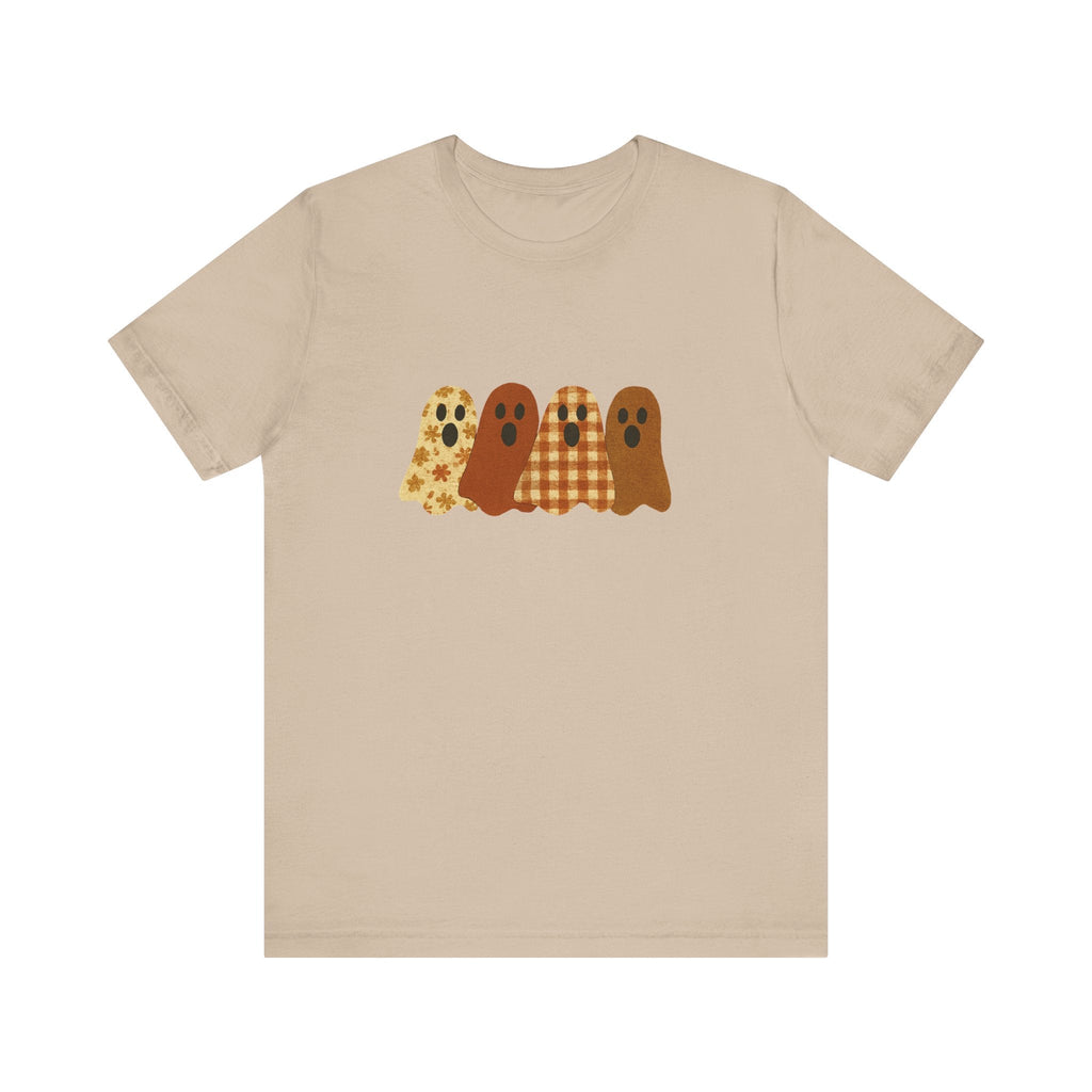 Funny Ghost Patchwork Tee, Cute Ghost Shirt by PopCultureByDesign36