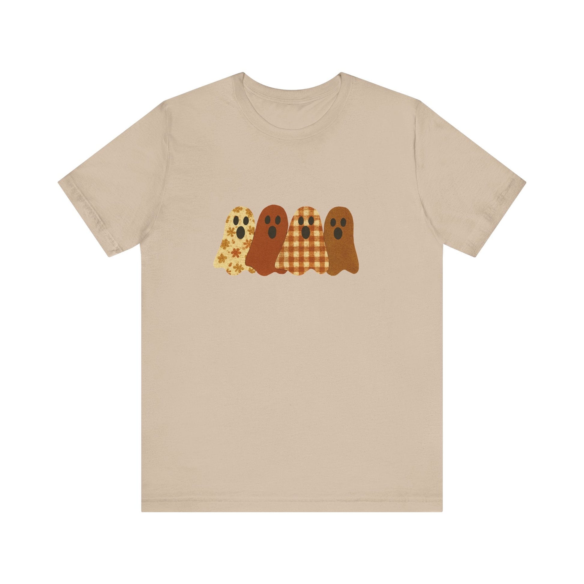 Funny Ghost Patchwork Tee, Cute Ghost Shirt - Popbydesign