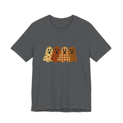 Funny Ghost Patchwork Tee, Cute Ghost Shirt - Popbydesign
