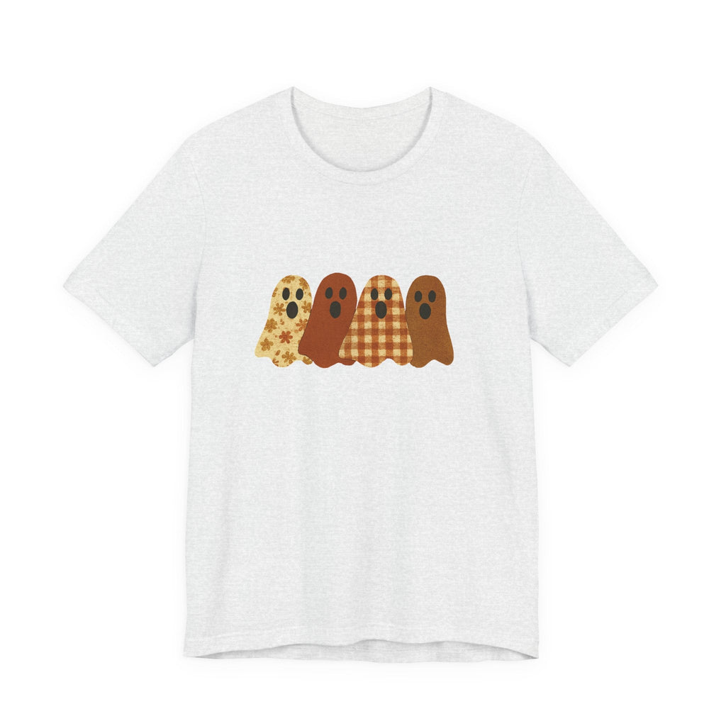 Funny Ghost Patchwork Tee, Cute Ghost Shirt by PopCultureByDesign36