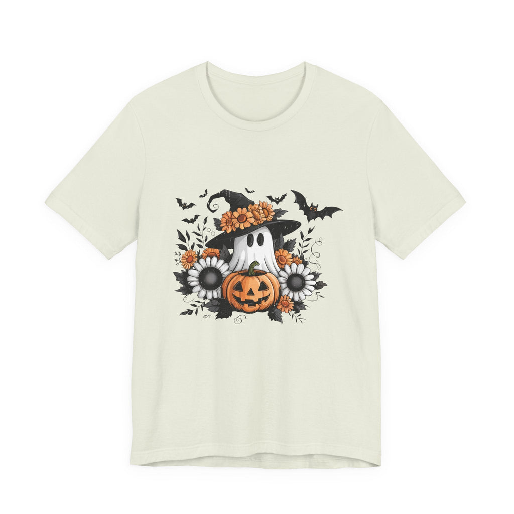 Funny Ghost Pumpkin Shirt, Boho Ghost Shirt, Soft floral ghost by PopCultureByDesign36