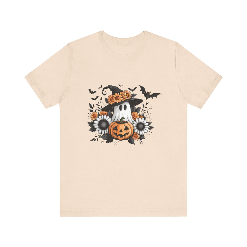 Funny Ghost Pumpkin Shirt, Boho Ghost Shirt, Soft floral ghost by PopCultureByDesign36