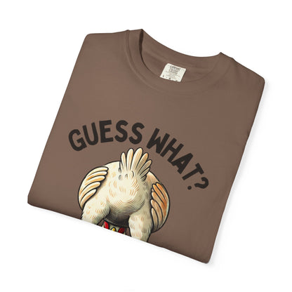 Funny Guess What Chicken Butt Humorous Chicken Lover Tee - Popbydesign