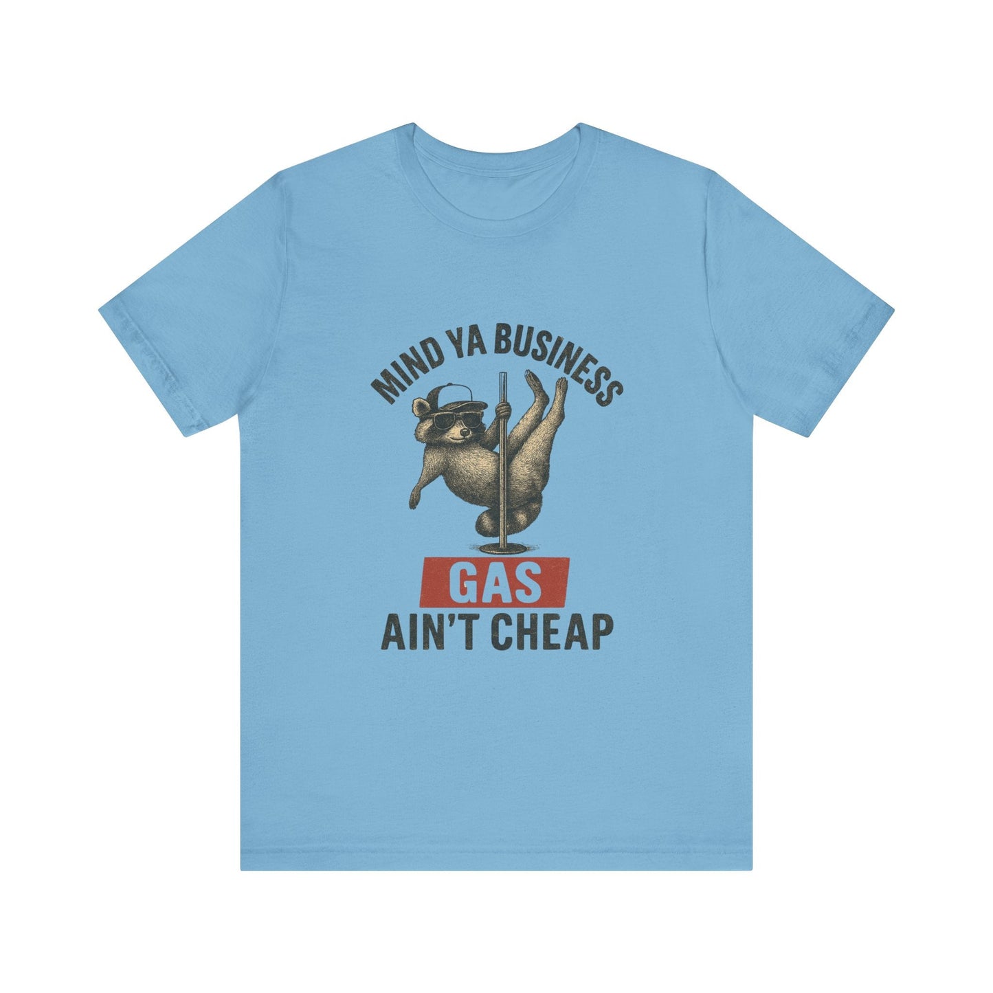 Funny Raccoon Pole Dancing Unisex Tee, Humorous Graphic Tee, - Popbydesign