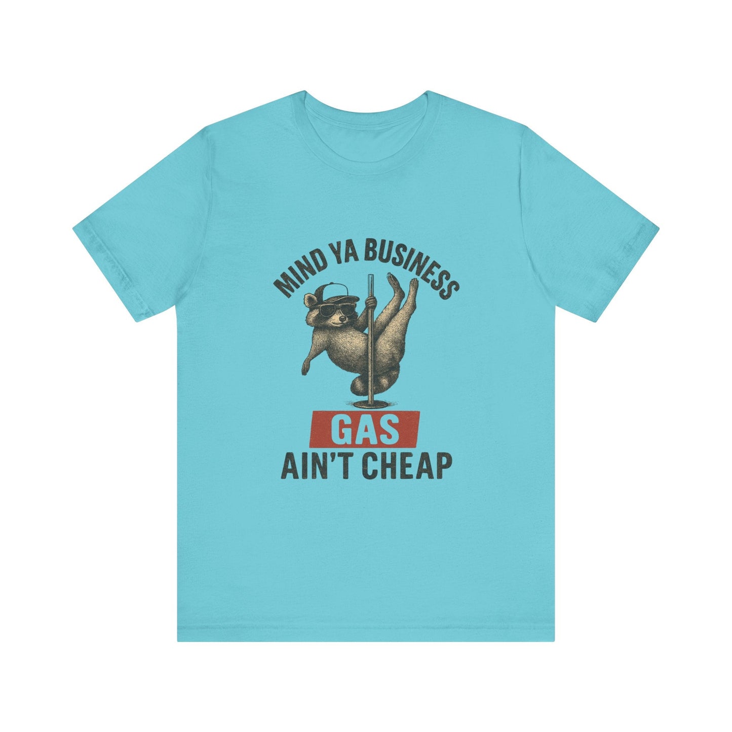 Funny Raccoon Pole Dancing Unisex Tee, Humorous Graphic Tee, - Popbydesign