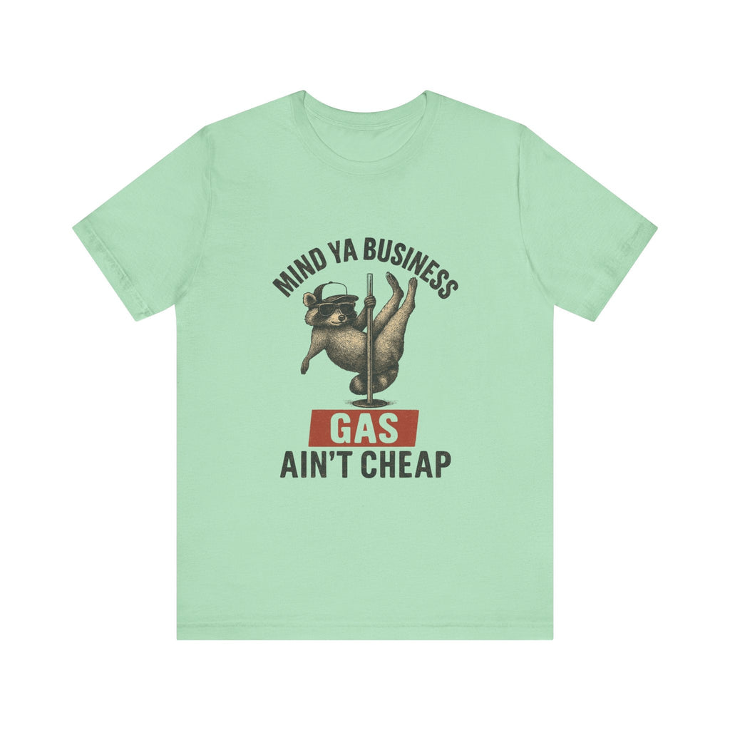Funny Raccoon Pole Dancing Unisex Tee, Humorous Graphic Tee, by PopCultureByDesign36