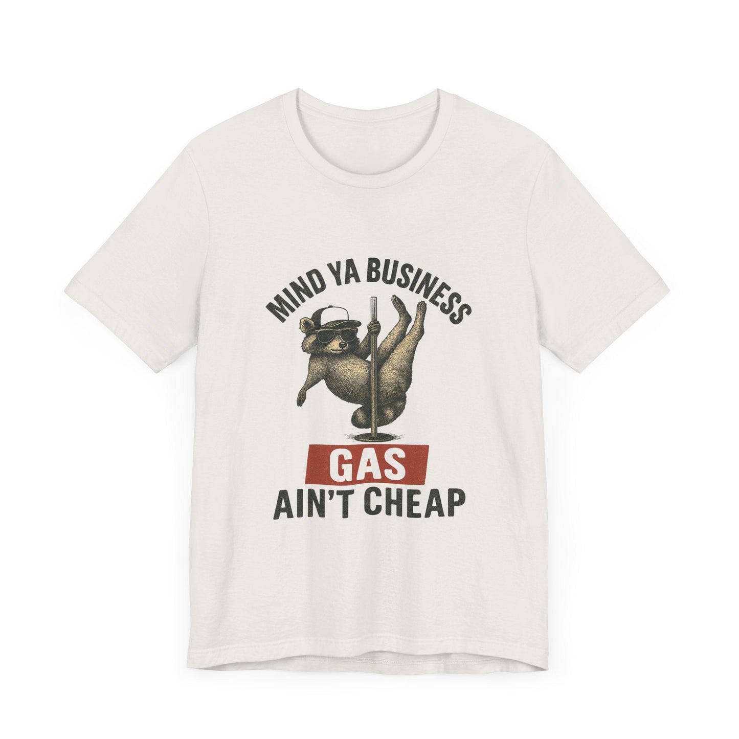 Funny Raccoon Pole Dancing Unisex Tee, Humorous Graphic Tee, - Popbydesign