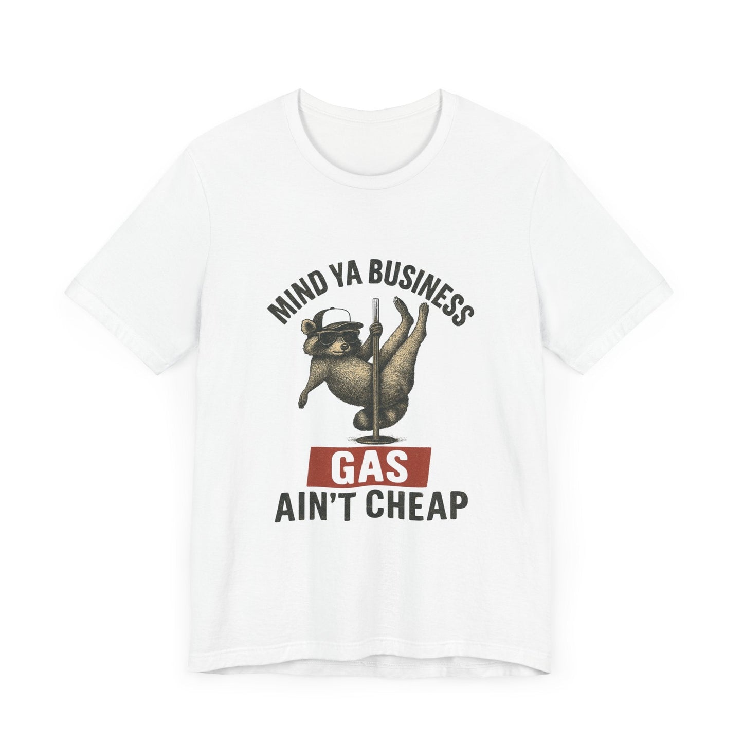 Funny Raccoon Pole Dancing Unisex Tee, Humorous Graphic Tee, - Popbydesign