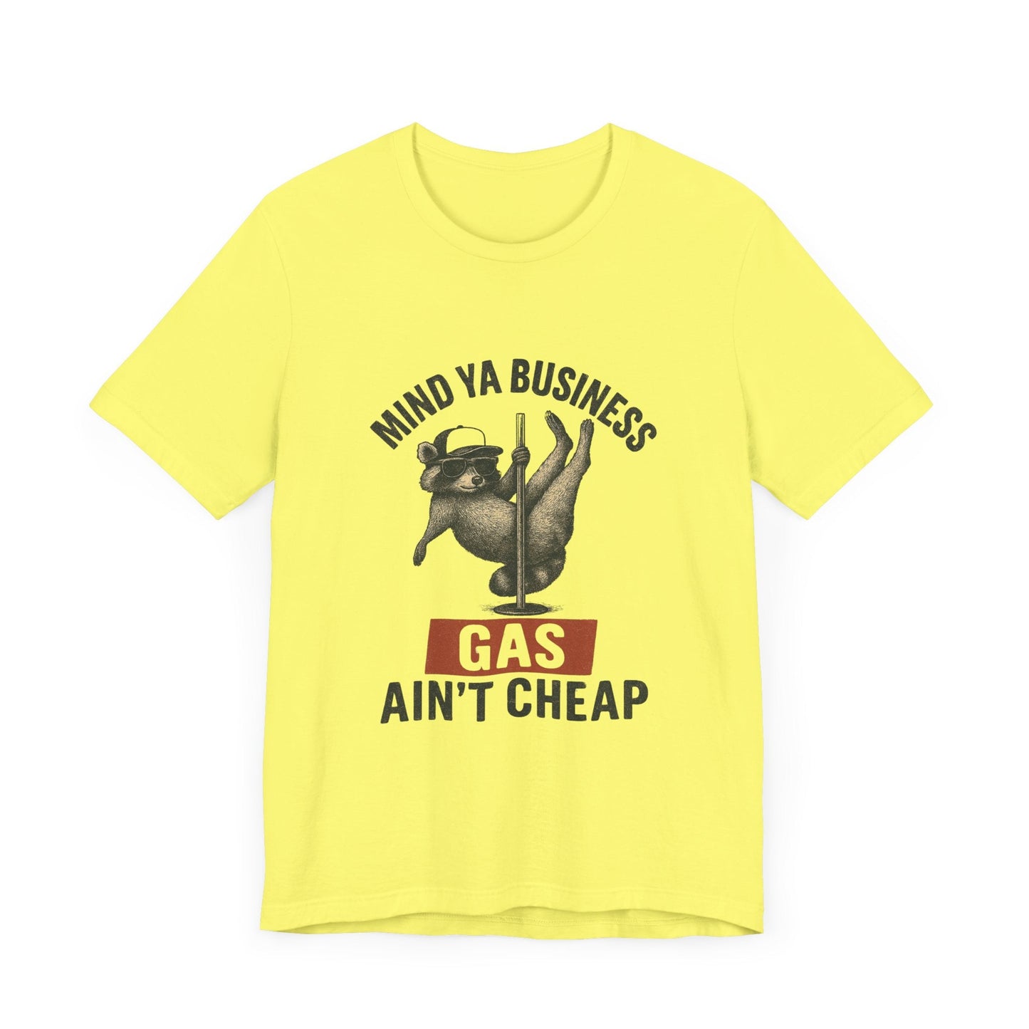 Funny Raccoon Pole Dancing Unisex Tee, Humorous Graphic Tee, - Popbydesign