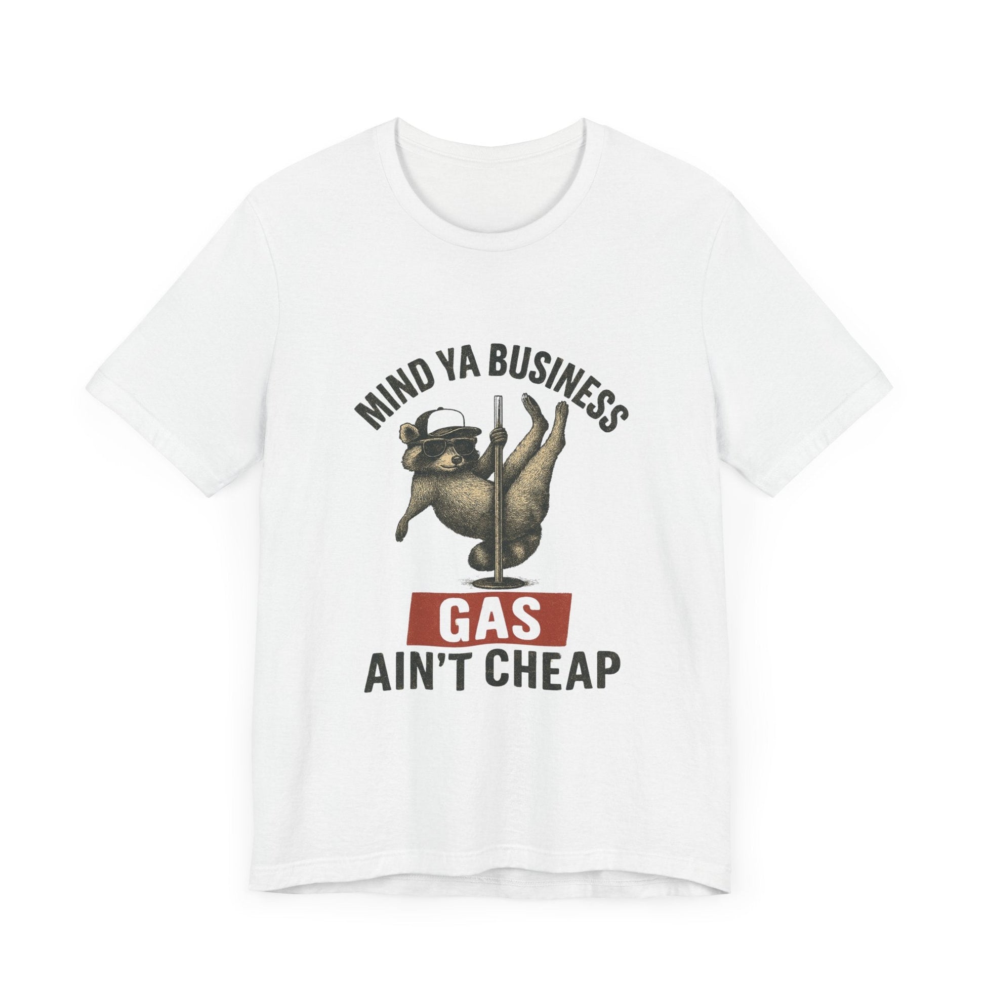 Funny Raccoon Pole Dancing Unisex Tee, Humorous Graphic Tee, - Popbydesign