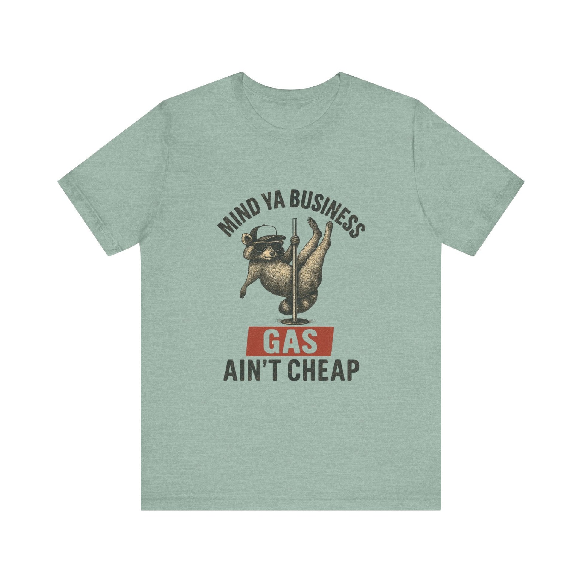 Funny Raccoon Pole Dancing Unisex Tee, Humorous Graphic Tee, - Popbydesign