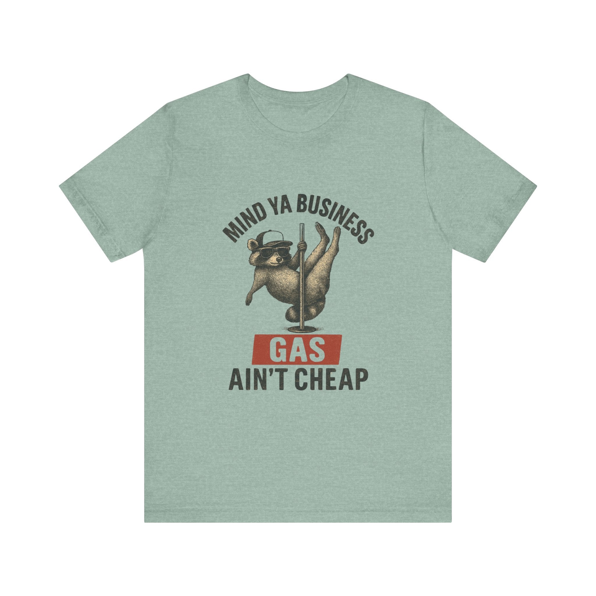 Funny Raccoon Pole Dancing Unisex Tee, Humorous Graphic Tee, by PopCultureByDesign36