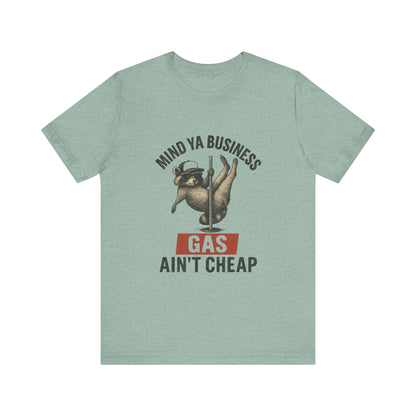 Funny Raccoon Pole Dancing Unisex Tee, Humorous Graphic Tee, - Popbydesign