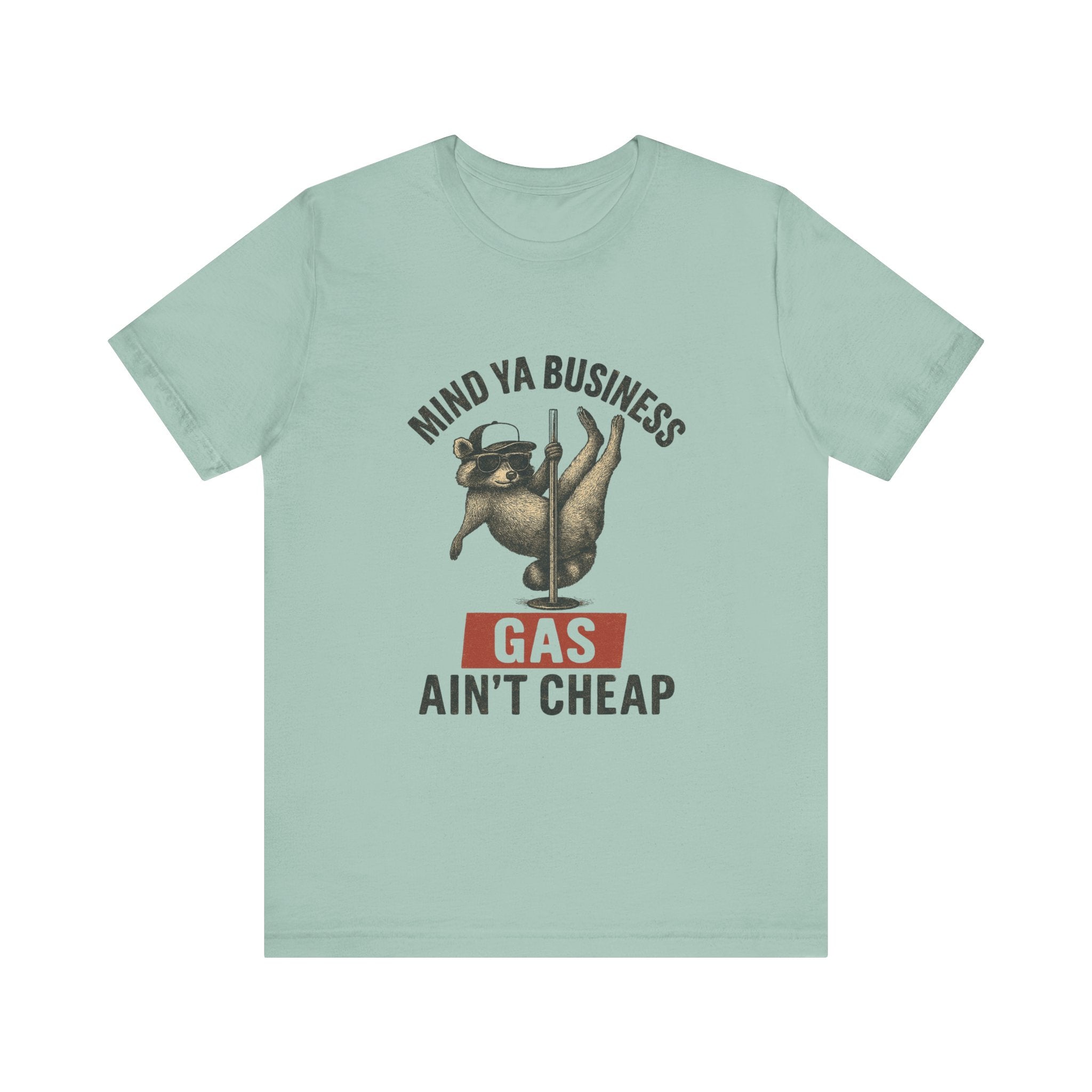 Funny Raccoon Pole Dancing Unisex Tee, Humorous Graphic Tee, by PopCultureByDesign36