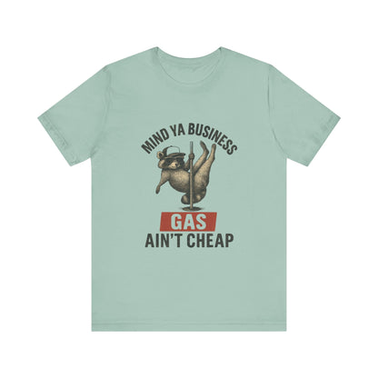 Funny Raccoon Pole Dancing Unisex Tee, Humorous Graphic Tee, - Popbydesign