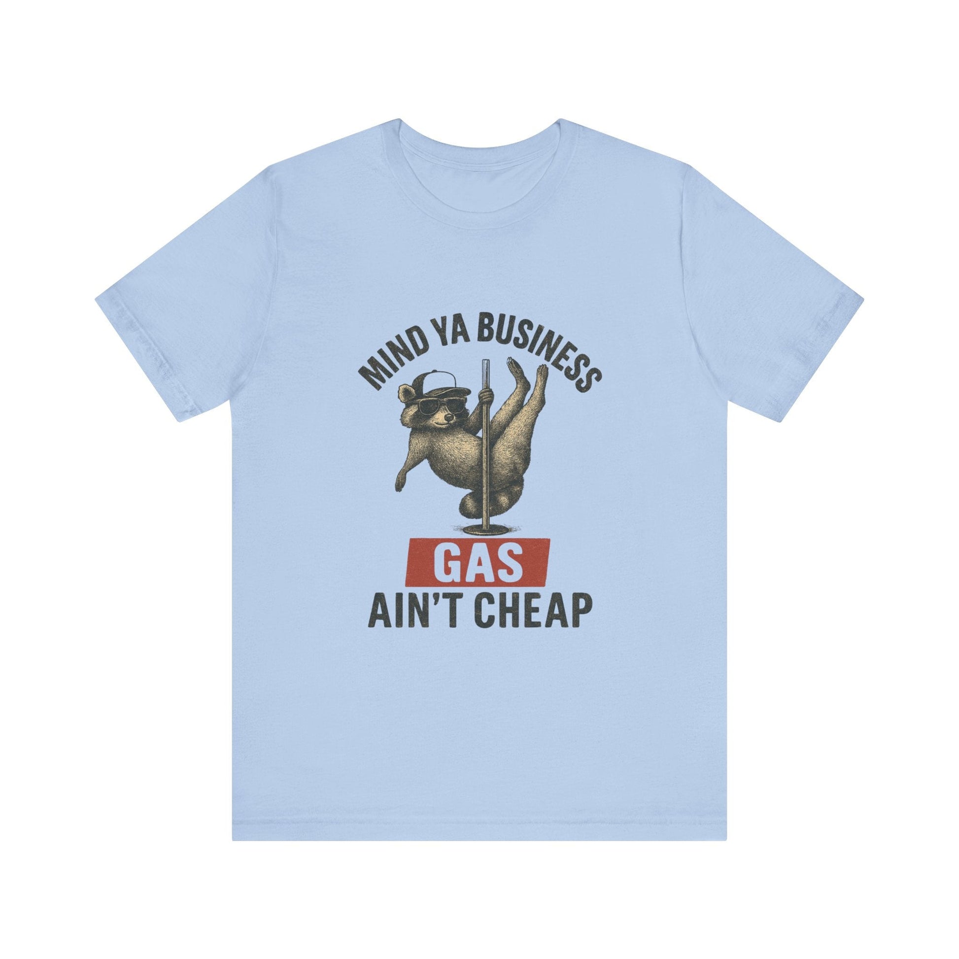 Funny Raccoon Pole Dancing Unisex Tee, Humorous Graphic Tee, - Popbydesign