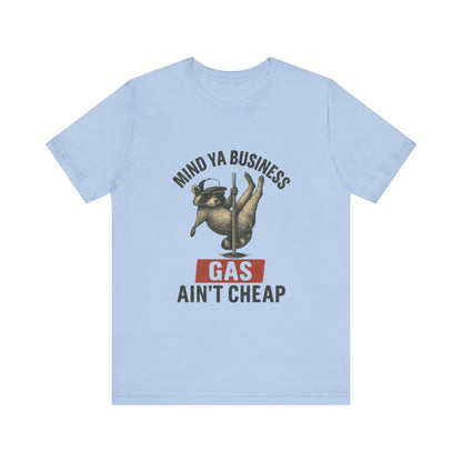 Funny Raccoon Pole Dancing Unisex Tee, Humorous Graphic Tee, - Popbydesign