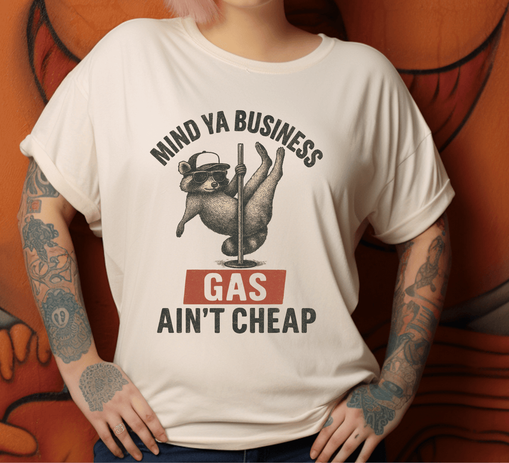 Funny Raccoon Pole Dancing Unisex Tee, Humorous Graphic Tee, by PopCultureByDesign36