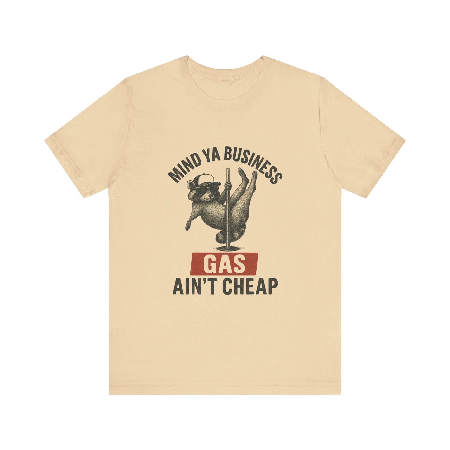 Funny Raccoon Pole Dancing Unisex Tee, Humorous Graphic Tee, - Popbydesign