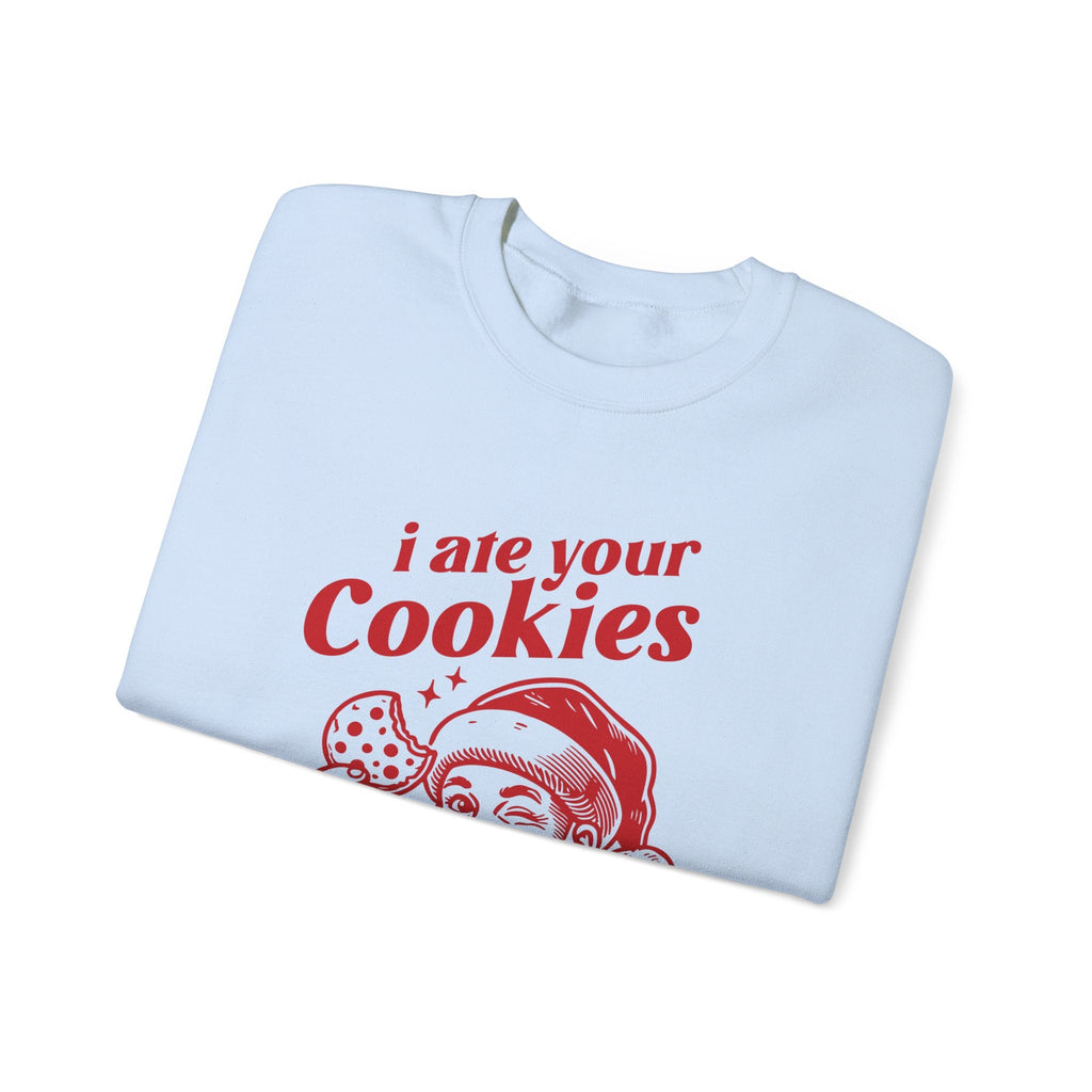 Funny Santa sweatshirt, Retro Santa sweatshirt, Santa Cookie by PopCultureByDesign36