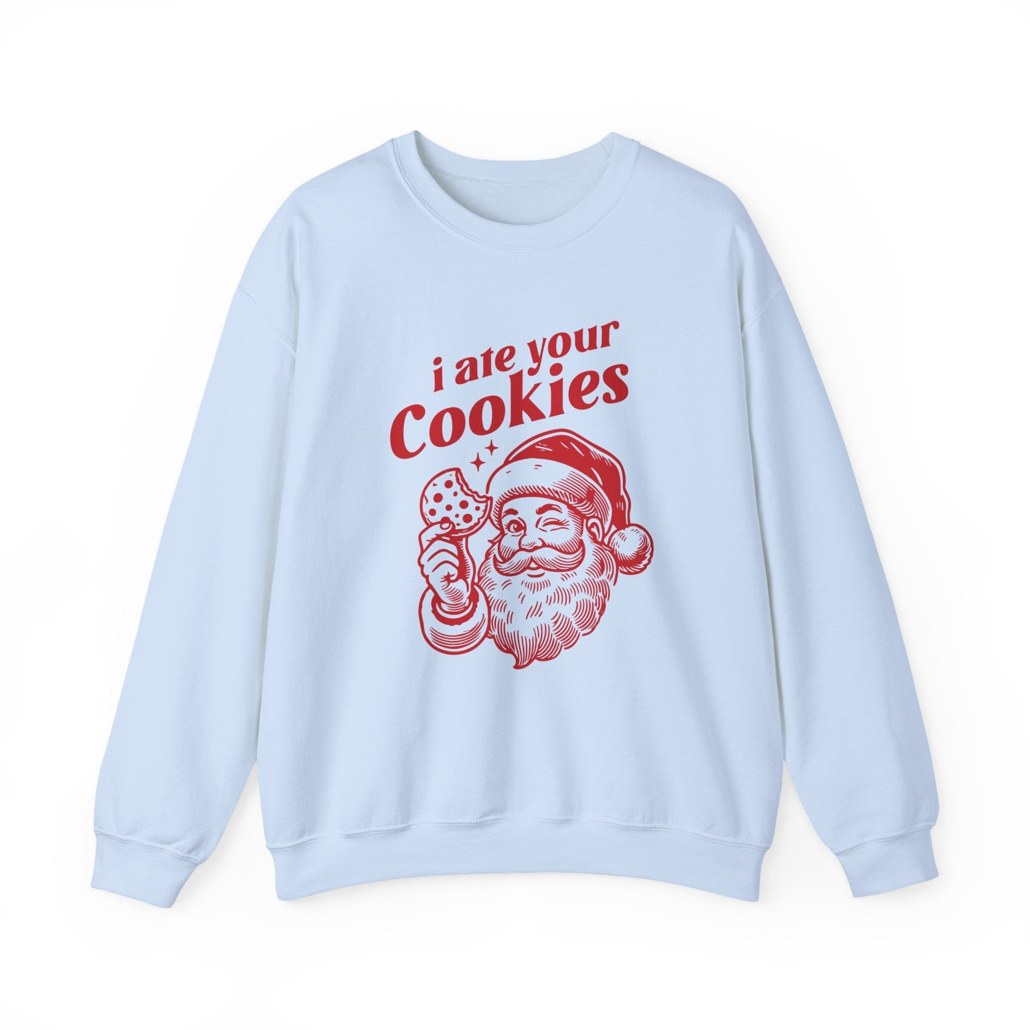 Funny Santa sweatshirt, Retro Santa sweatshirt, Santa Cookie by PopCultureByDesign36