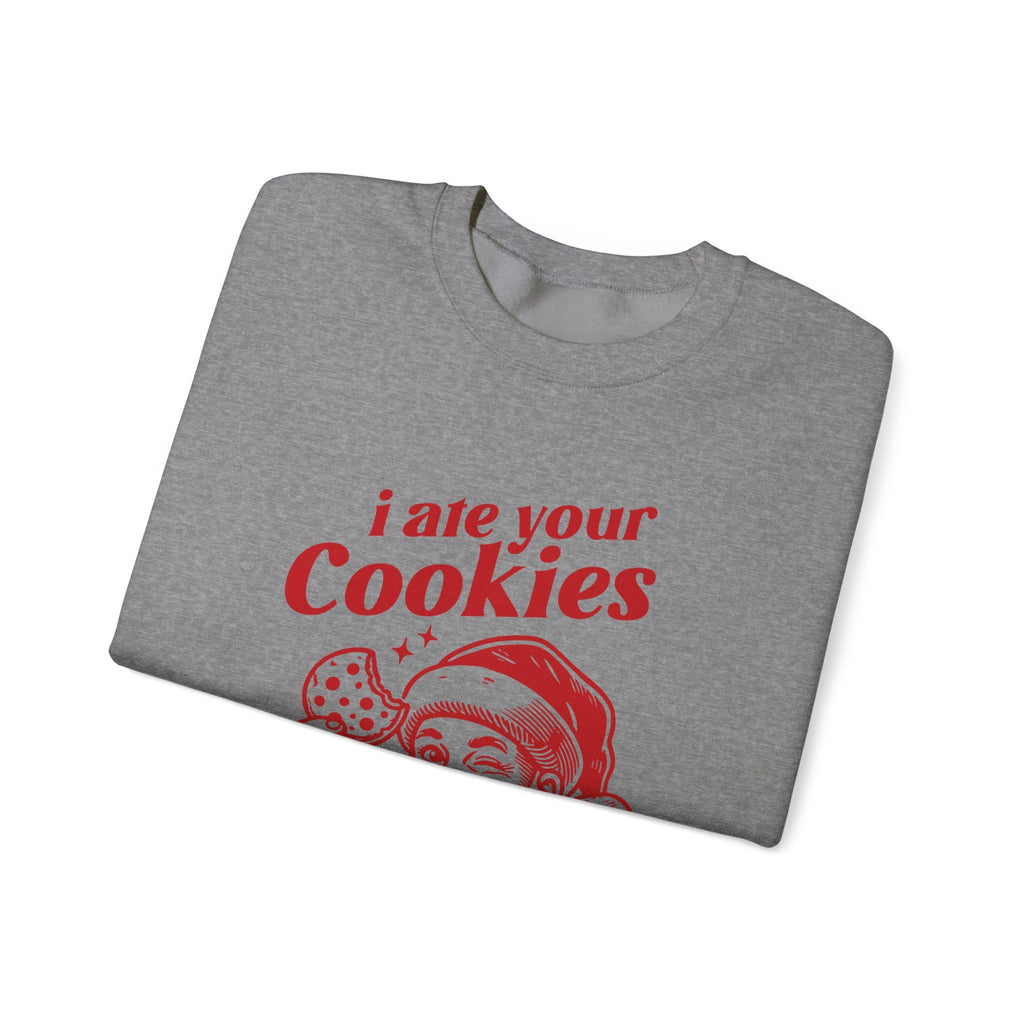 Funny Santa sweatshirt, Retro Santa sweatshirt, Santa Cookie by PopCultureByDesign36