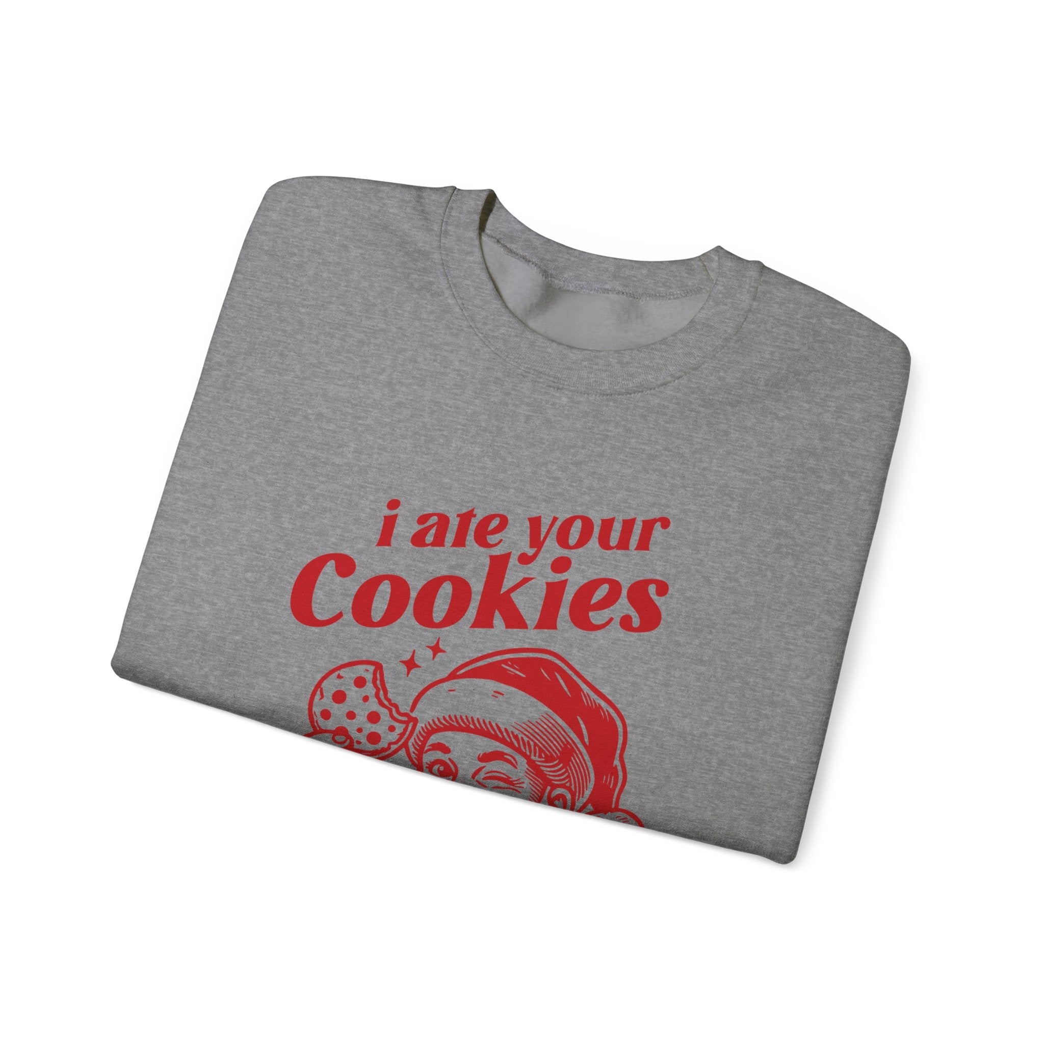 Funny Santa sweatshirt, Retro Santa sweatshirt, Santa Cookie by PopCultureByDesign36