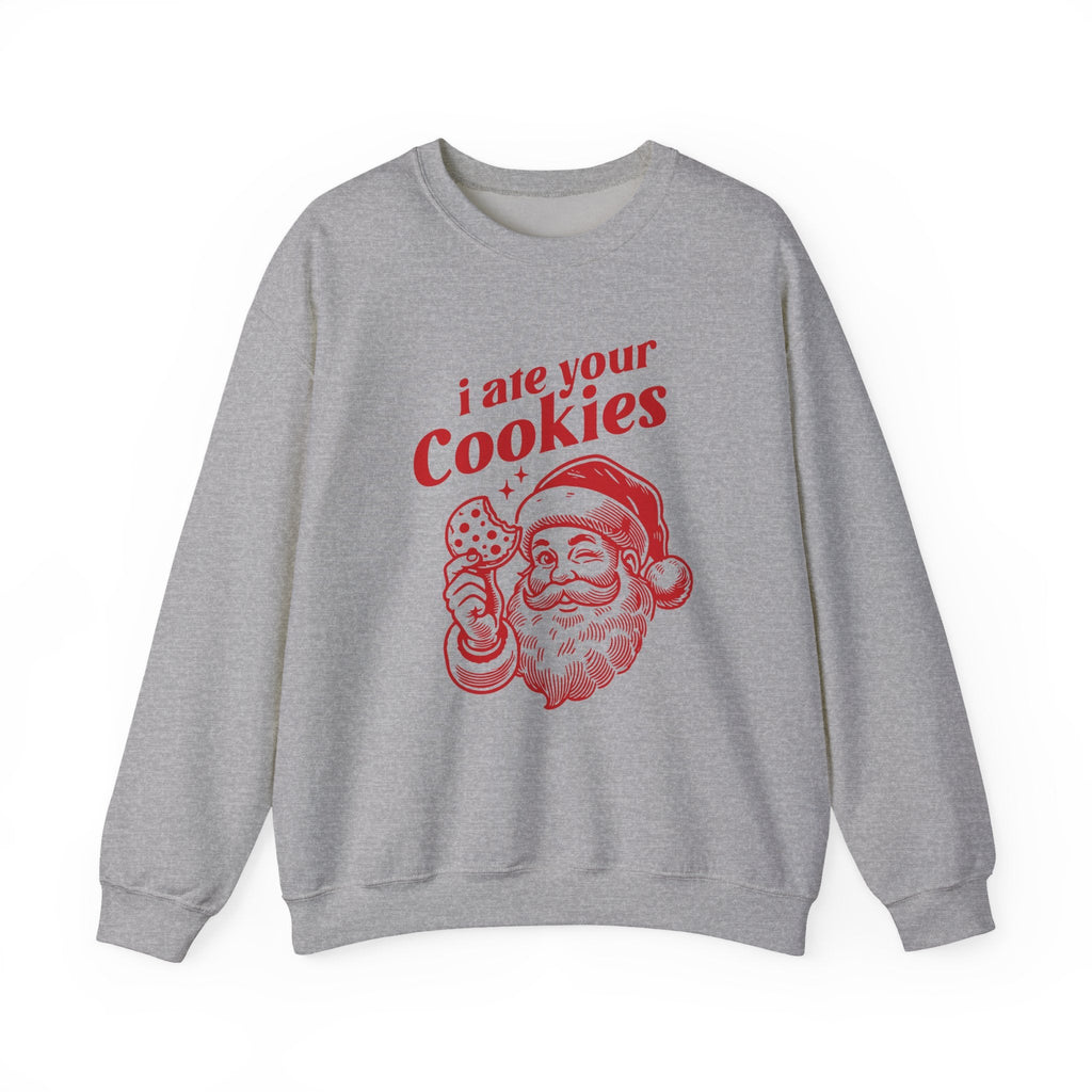 Funny Santa sweatshirt, Retro Santa sweatshirt, Santa Cookie by PopCultureByDesign36