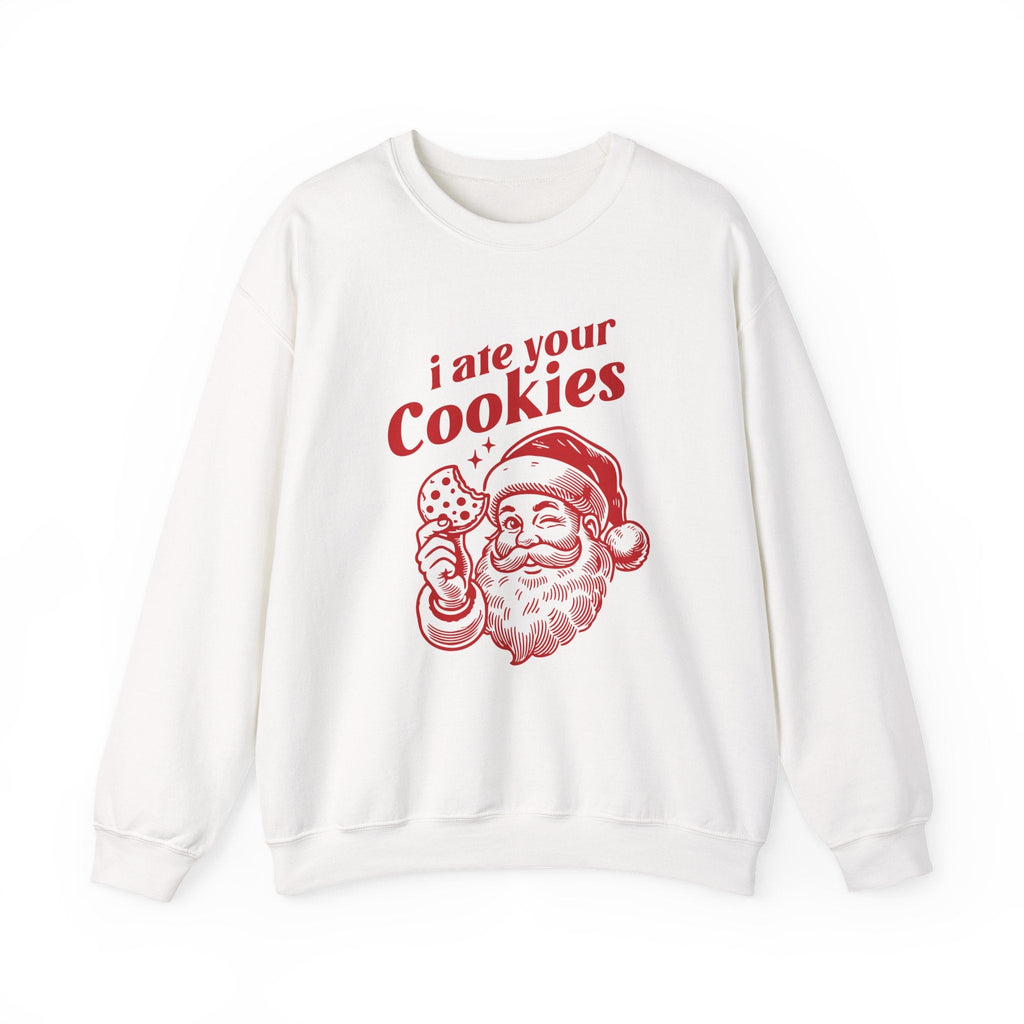 Funny Santa sweatshirt, Retro Santa sweatshirt, Santa Cookie by PopCultureByDesign36