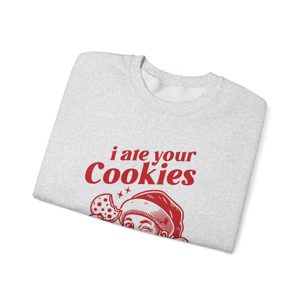 Funny Santa sweatshirt, Retro Santa sweatshirt, Santa Cookie by PopCultureByDesign36