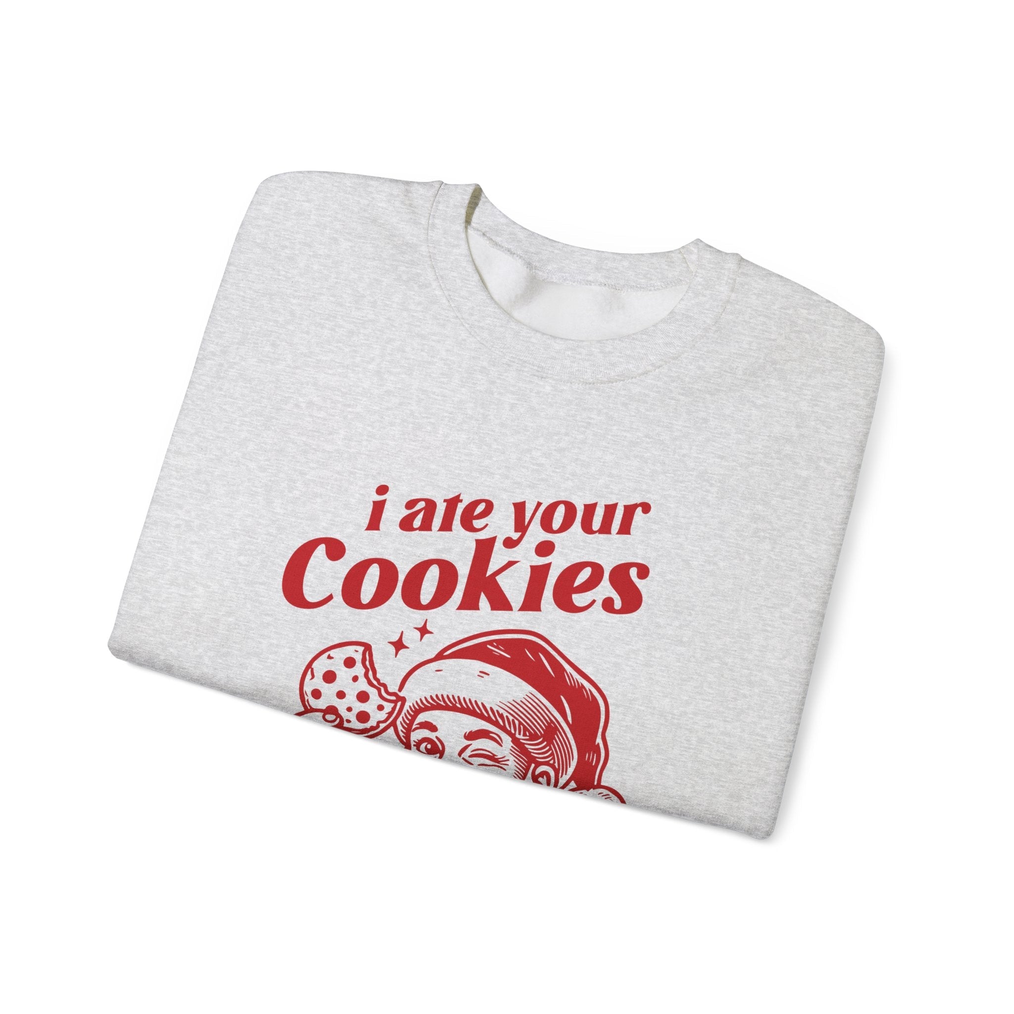 Funny Santa sweatshirt, Retro Santa sweatshirt, Santa Cookie by PopCultureByDesign36