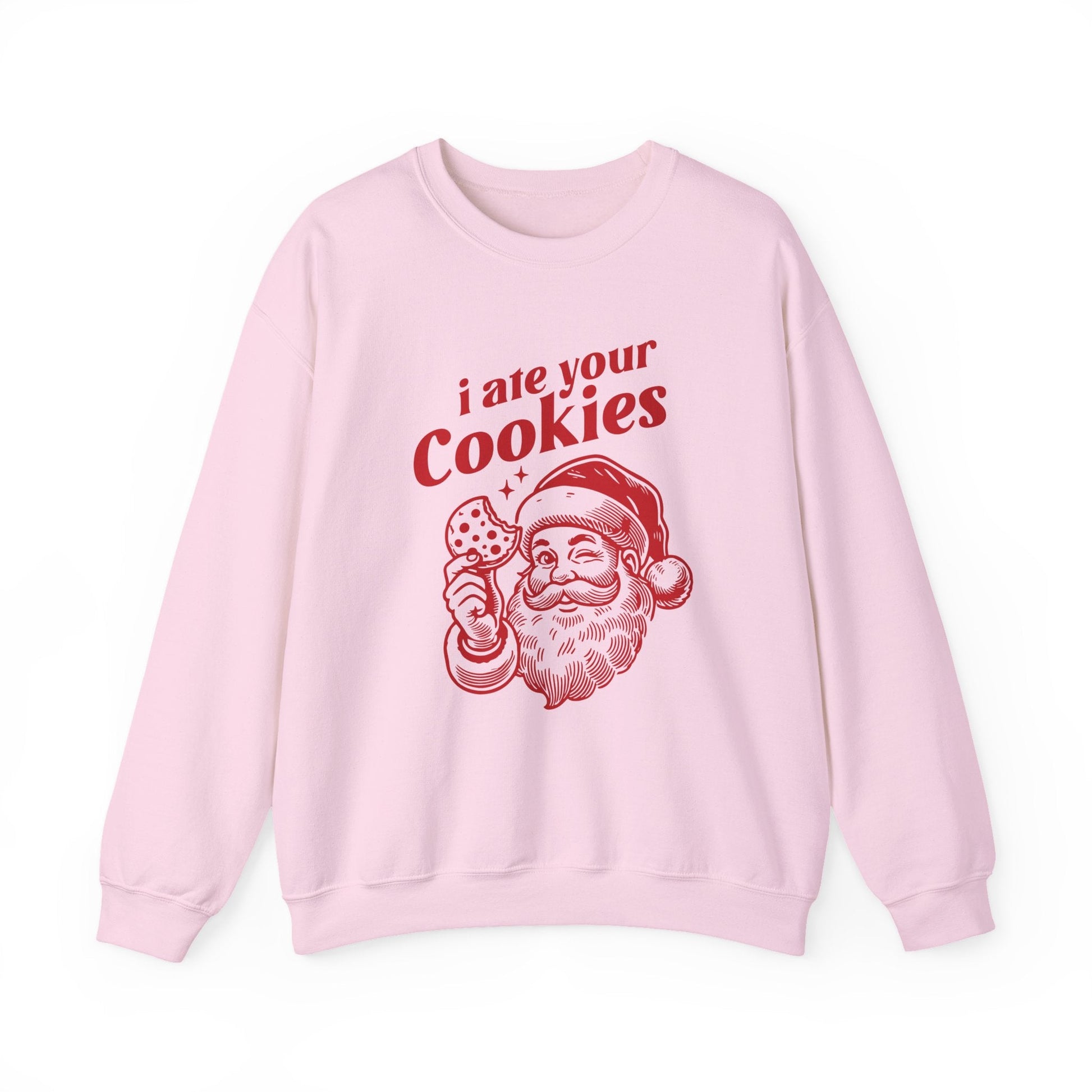 Funny Santa sweatshirt, Retro Santa sweatshirt, Santa Cookie - Popbydesign