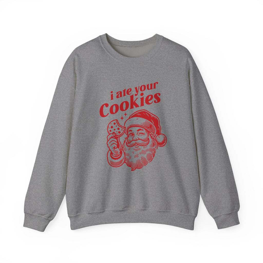 Funny Santa sweatshirt, Retro Santa sweatshirt, Santa Cookie by PopCultureByDesign36