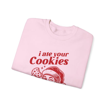 Funny Santa sweatshirt, Retro Santa sweatshirt, Santa Cookie - Popbydesign