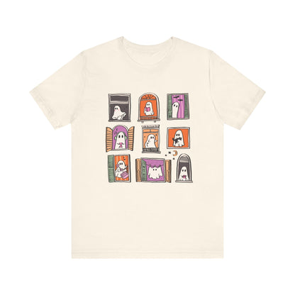Ghostly Frames T-Shirt, Halloween Tee, Spooky Shirt - Popbydesign