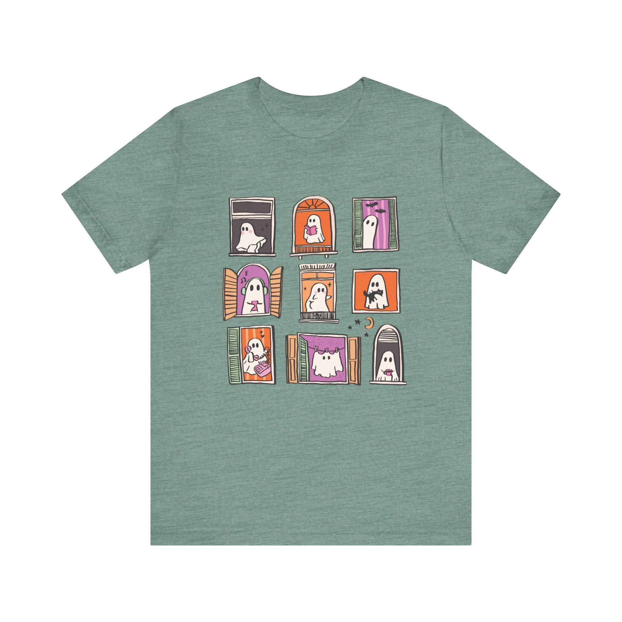 Ghostly Frames T-Shirt, Halloween Tee, Spooky Shirt by PopCultureByDesign36