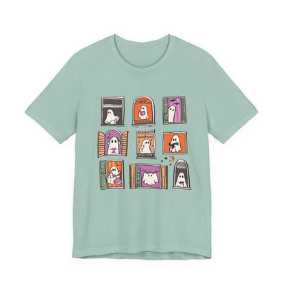 Ghostly Frames T-Shirt, Halloween Tee, Spooky Shirt - Popbydesign