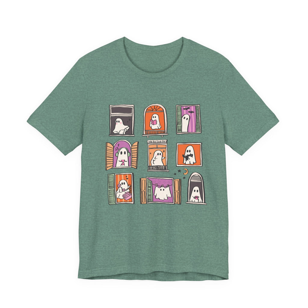 Ghostly Frames T-Shirt, Halloween Tee, Spooky Shirt by PopCultureByDesign36