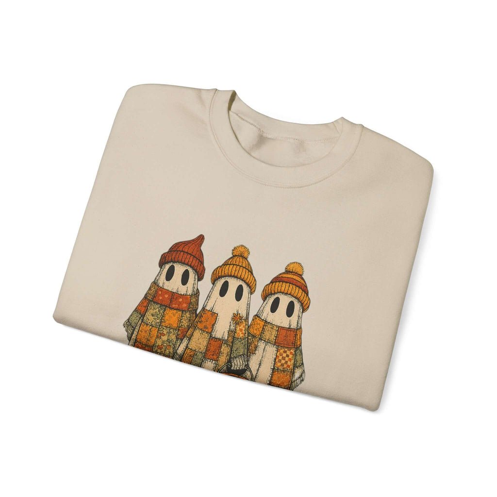 Halloween Ghost Trio Sweatshirt, Cute Fall Outfits, Spooky Season by PopCultureByDesign36
