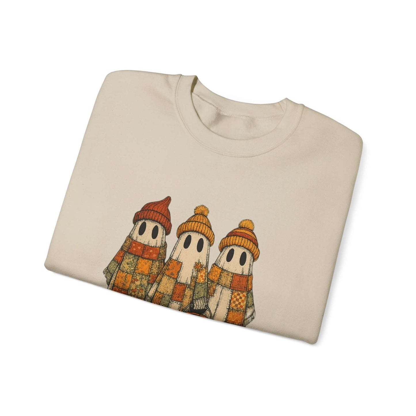 Halloween Ghost Trio Sweatshirt, Cute Fall Outfits, Spooky Season - Popbydesign