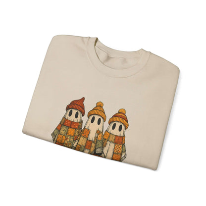 Halloween Ghost Trio Sweatshirt, Cute Fall Outfits, Spooky Season - Popbydesign