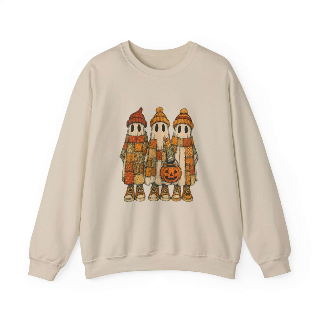 Halloween Ghost Trio Sweatshirt, Cute Fall Outfits, Spooky Season by PopCultureByDesign36
