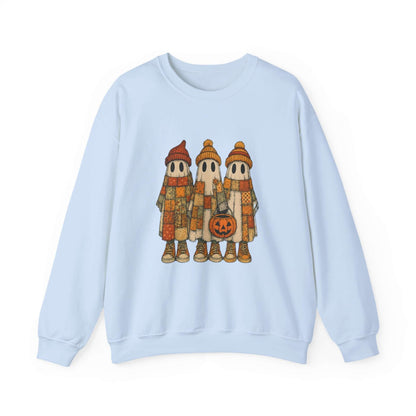 Halloween Ghost Trio Sweatshirt, Cute Fall Outfits, Spooky Season - Popbydesign