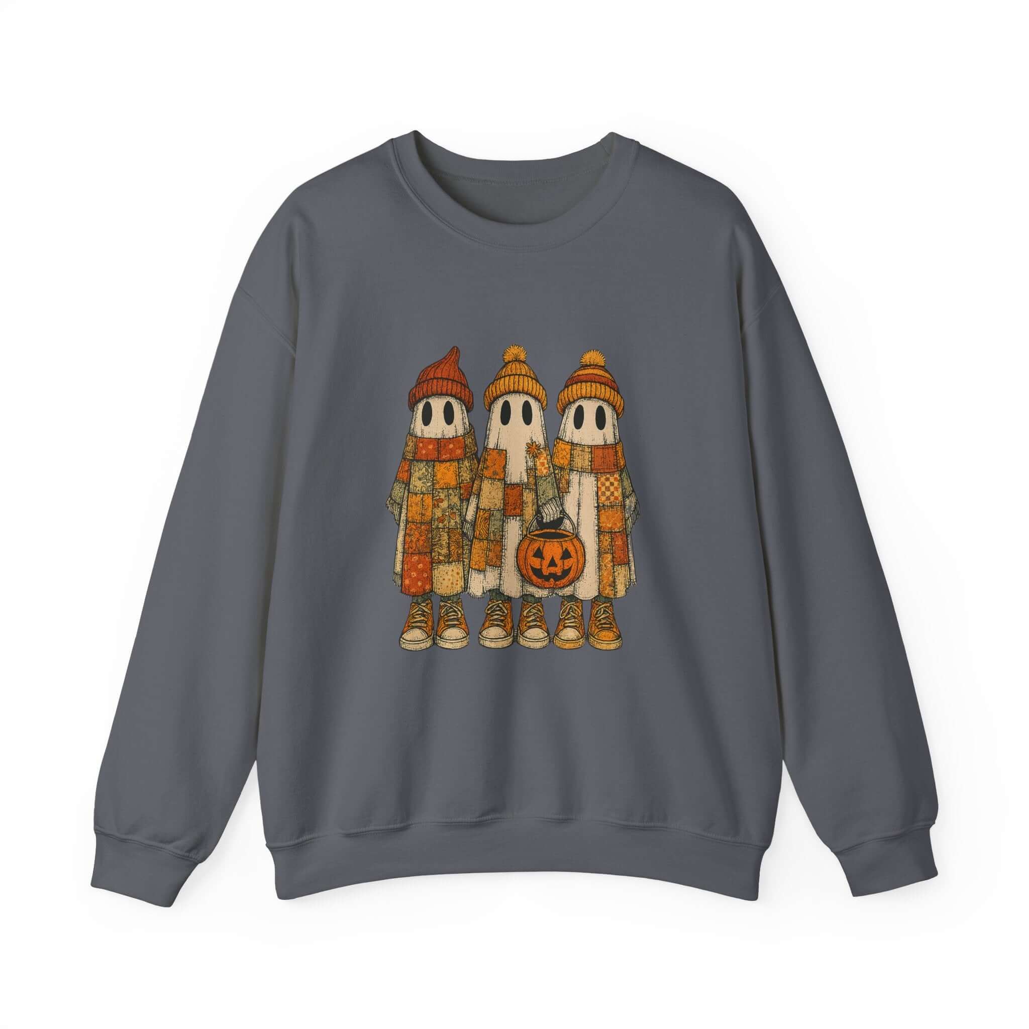 Halloween Ghost Trio Sweatshirt, Cute Fall Outfits, Spooky Season by PopCultureByDesign36
