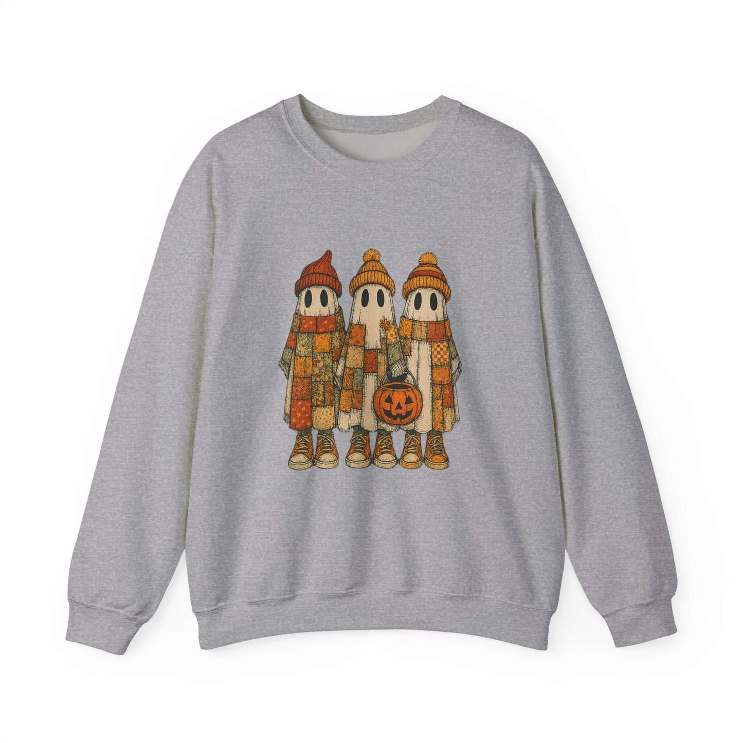 Halloween Ghost Trio Sweatshirt, Cute Fall Outfits, Spooky Season - Popbydesign
