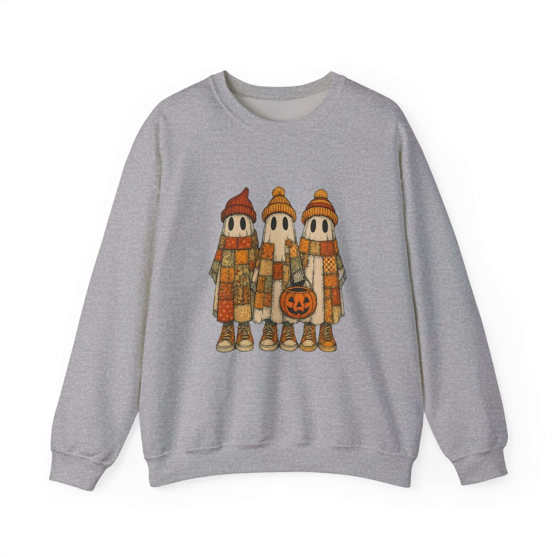 Halloween Ghost Trio Sweatshirt, Cute Fall Outfits, Spooky Season - Popbydesign