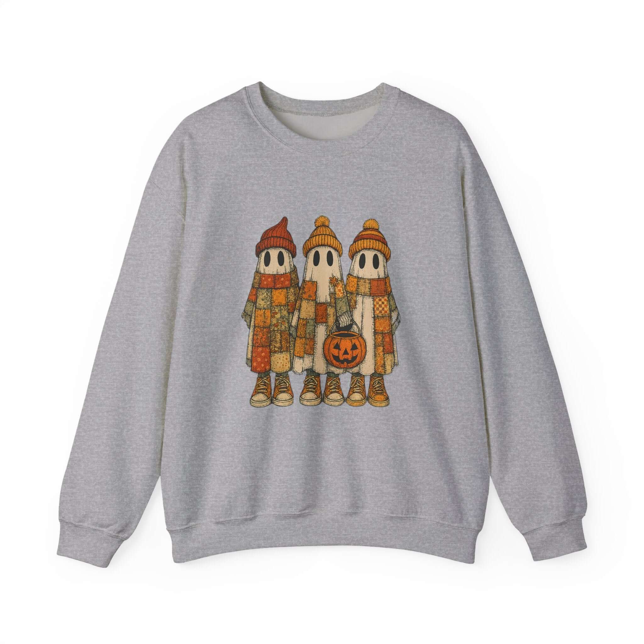 Halloween Ghost Trio Sweatshirt, Cute Fall Outfits, Spooky Season by PopCultureByDesign36