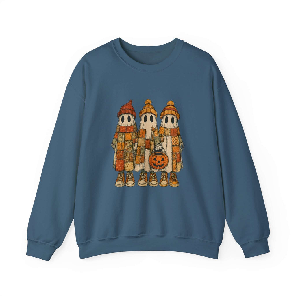 Halloween Ghost Trio Sweatshirt, Cute Fall Outfits, Spooky Season by PopCultureByDesign36