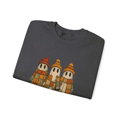 Halloween Ghost Trio Sweatshirt, Cute Fall Outfits, Spooky Season - Popbydesign