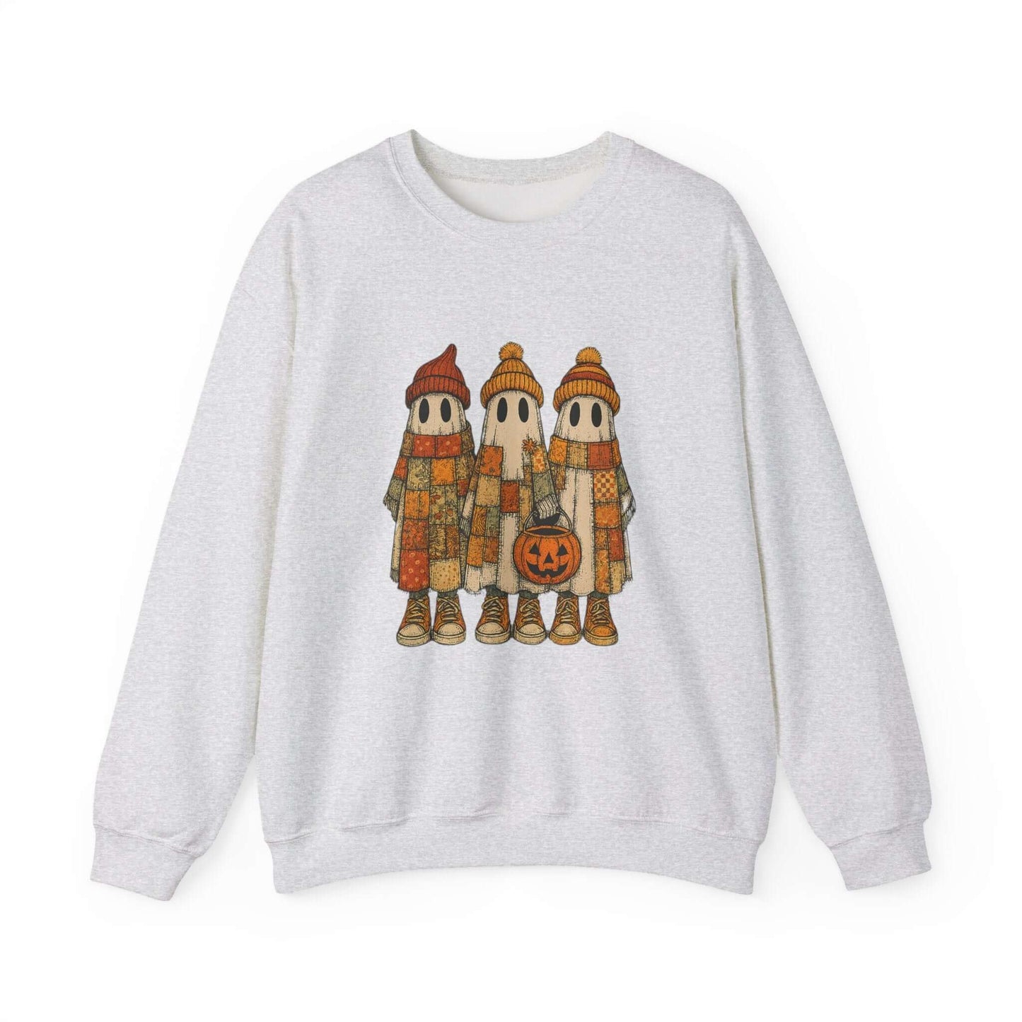 Halloween Ghost Trio Sweatshirt, Cute Fall Outfits, Spooky Season - Popbydesign